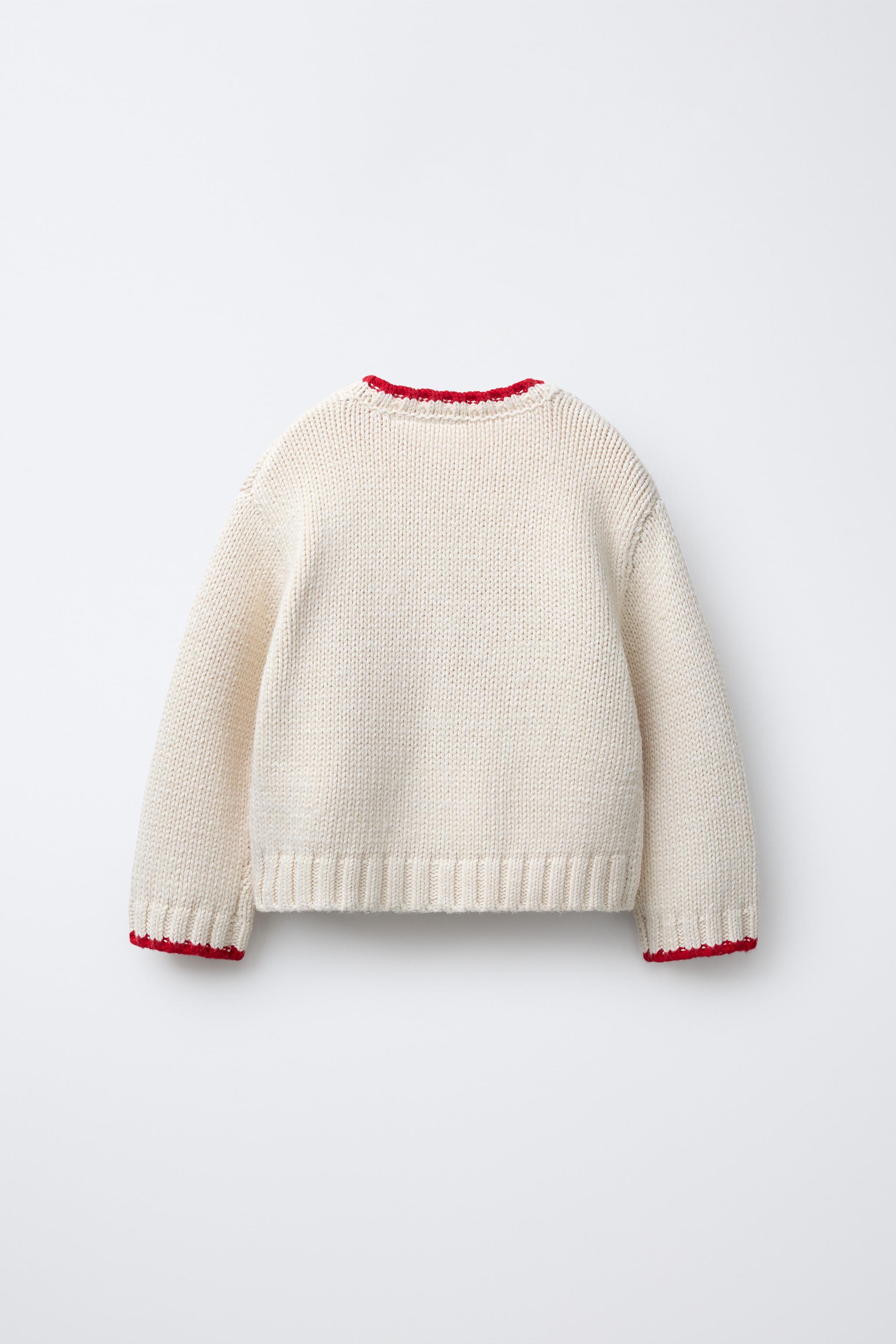 EMBROIDERED KNIT CARDIGAN